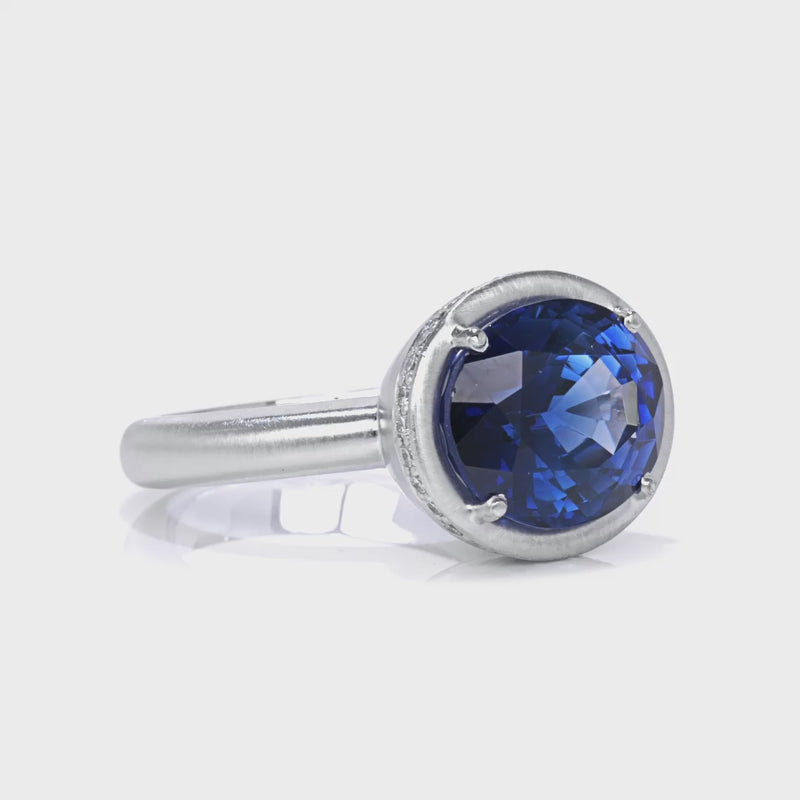 Blue Sapphire Cup Ring