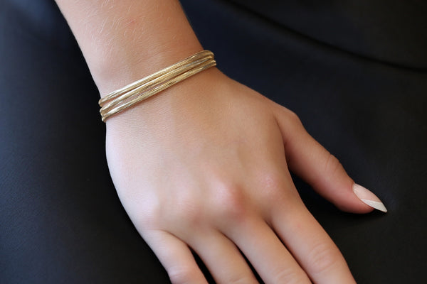 14K Gold Slink Bracelet