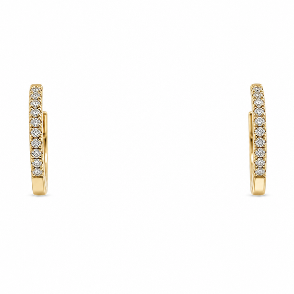 14k Gold .05 ct Diamond Earrings