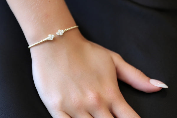 14k Gold .64 ct Flexible Diamond Bracelet