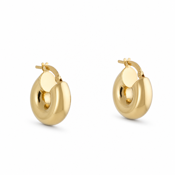 14k Gold Mini Bubble Hoops
