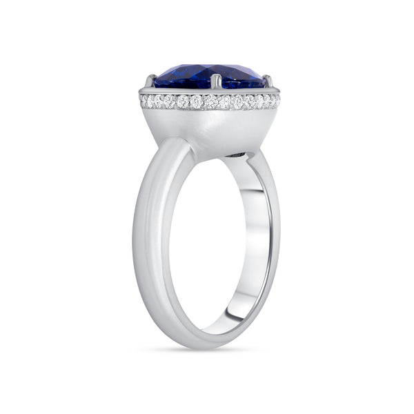 Blue Sapphire Cup Ring