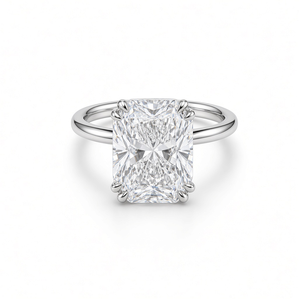 4ct Old Mine Cushion Cut Lab Diamond Ring