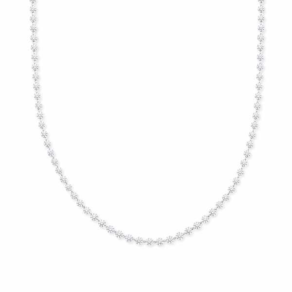 8.5 carat Drilled Diamond Invisible Setting Necklace