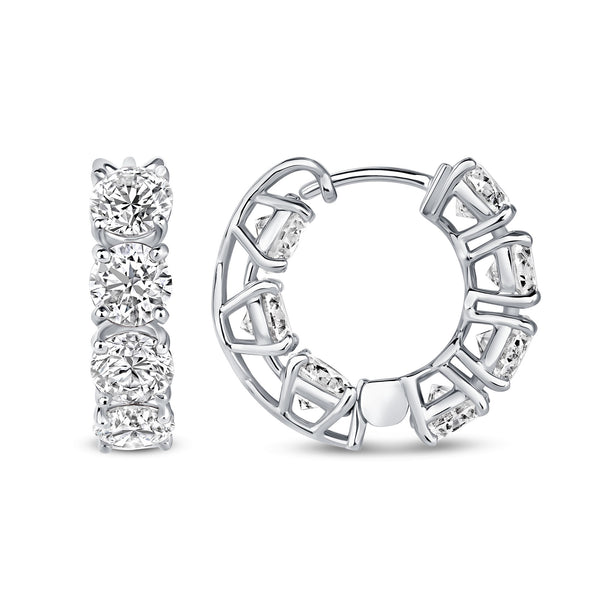 7 Carat Diamond Hoops