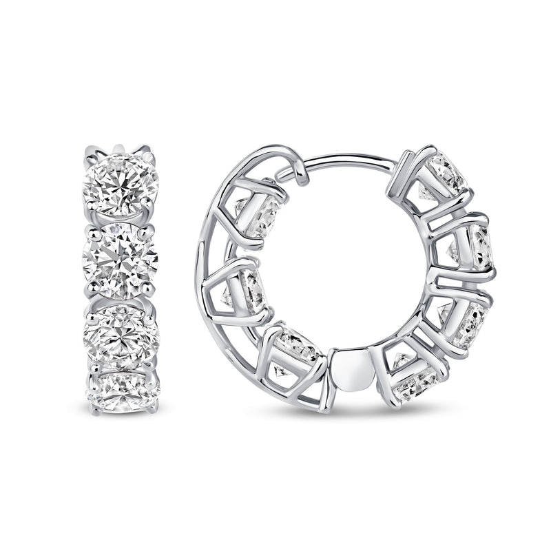 7 Carat Diamond Hoops