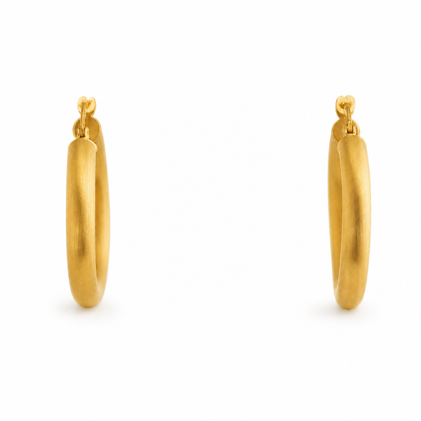 14k Gold Small Classic Tube Hoop Earrings