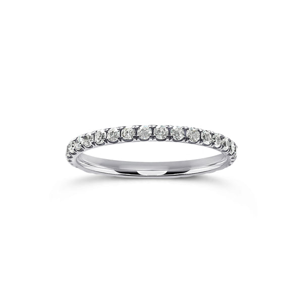 Titanium Lab .70 carats Lab Diamond Eternity Band