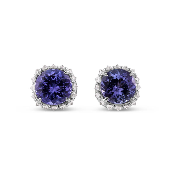 Tanzanite and Diamond Earrings