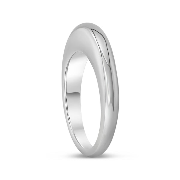 Titanium Small Dome Stackable Ring