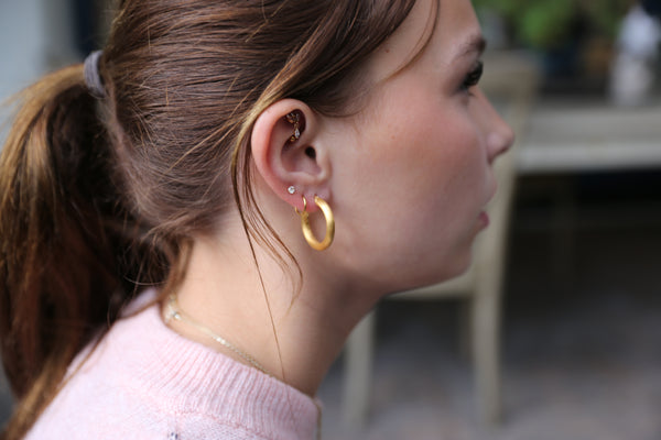 Thick Large Gold Hoops