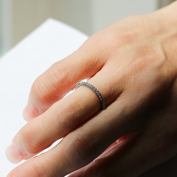 Titanium Lab .70 carats Lab Diamond Eternity Band