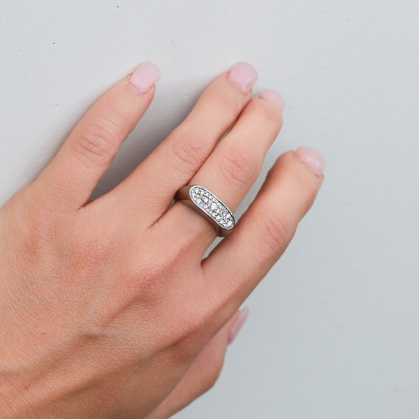 Titanium Organic Pavé Diamonds Small