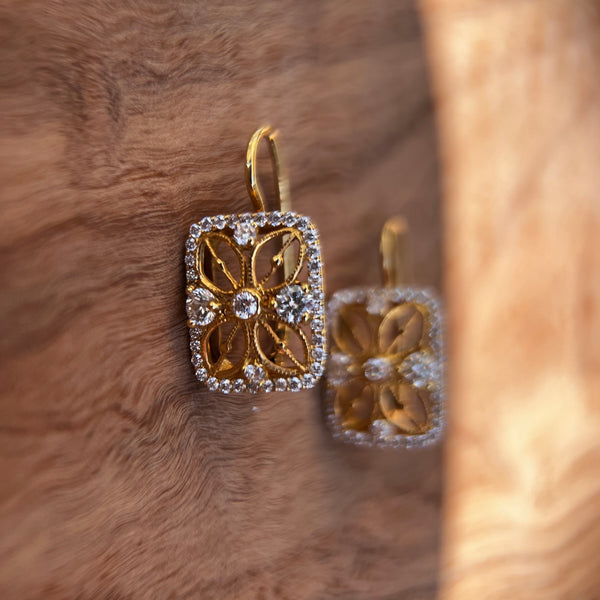 Modern Vintage Butterfly Earrings