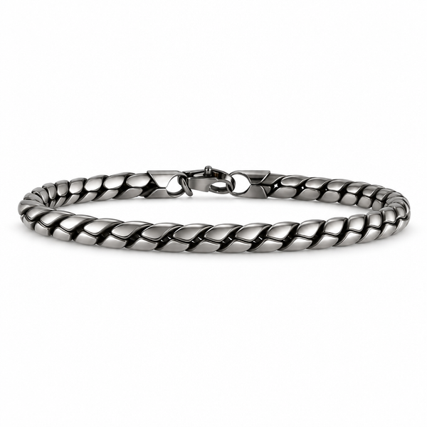 Men's Rope Sterling Silver Bracelet