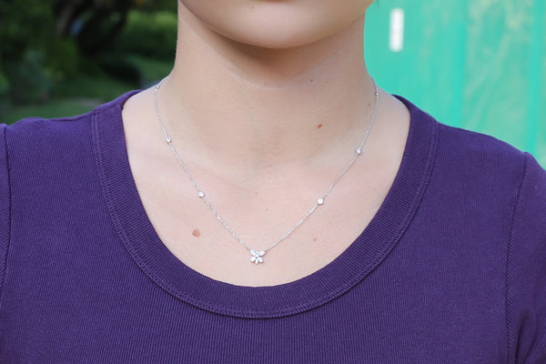 Mini Butterfly Diamond Pendant with Diamonds by the Yard