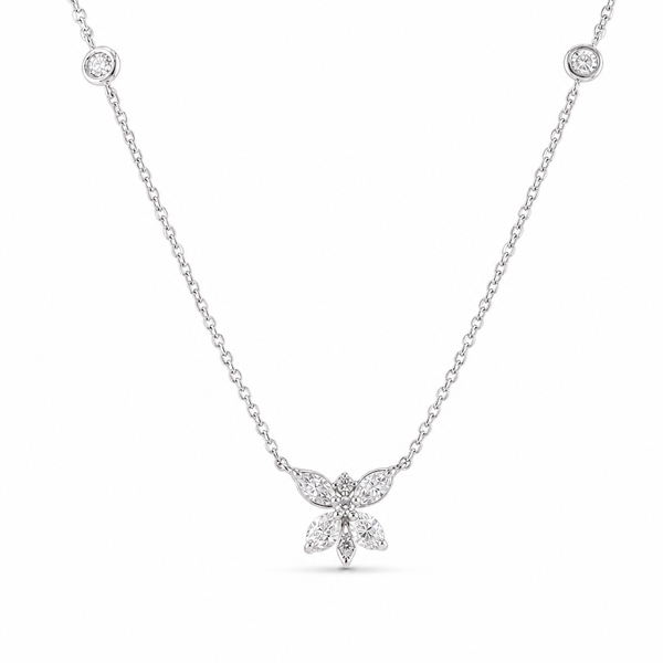Mini Butterfly Diamond Pendant with Diamonds by the Yard