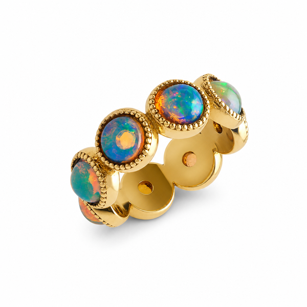 Opal Eternity Ring