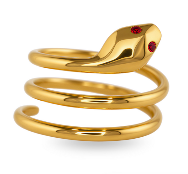 14k Gold Small Snake Ring