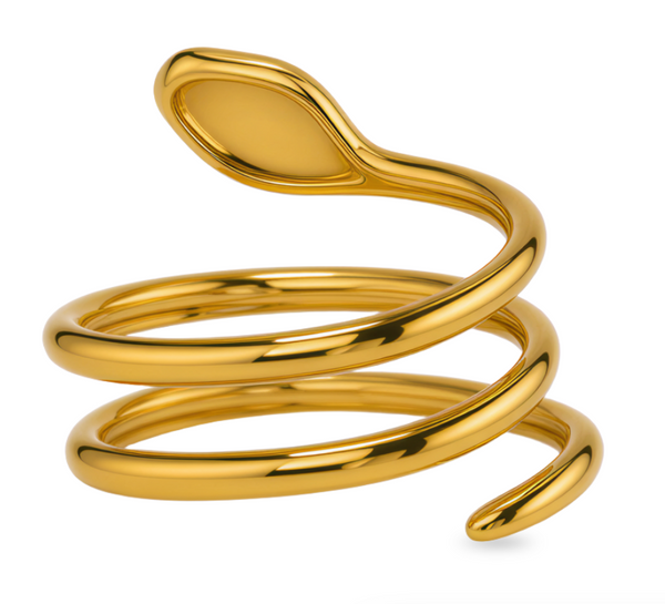 14k Gold Small Snake Ring