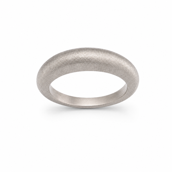 Titanium Small Dome Stackable Ring
