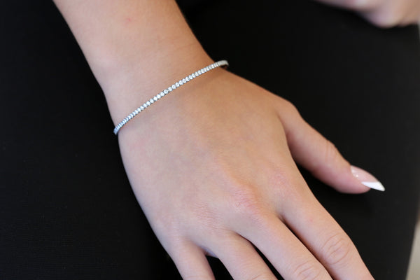 Titanium 3 ct Lab Diamond Eternity Bangle