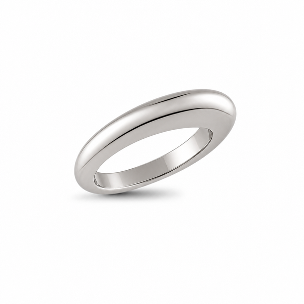 Titanium Large Dome Stackable Ring