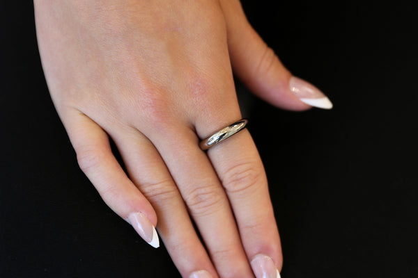 Titanium Dome Stackable Ring