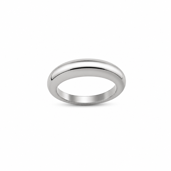 Titanium Large Dome Stackable Ring