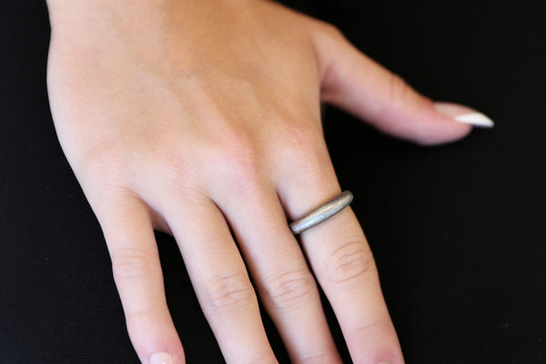 Titanium Small Dome Stackable Ring