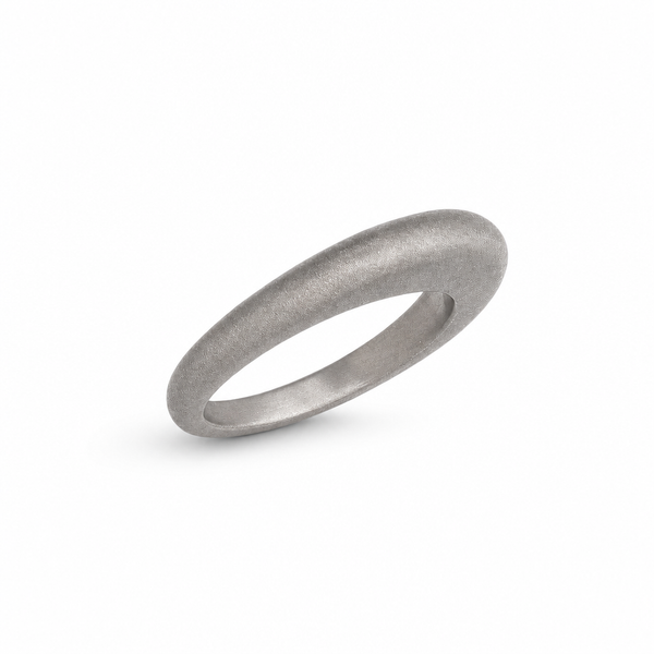 Titanium Small Dome Stackable Ring