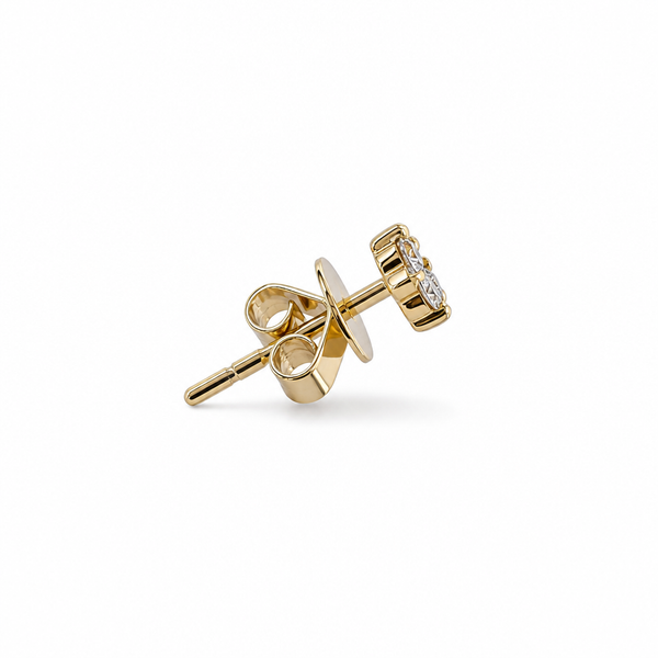 14K Gold Trio of Diamond Earrings