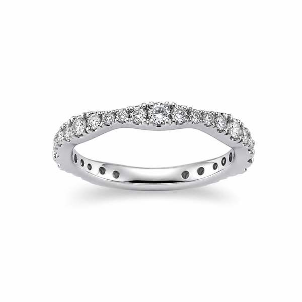 Wavy Eternity 1ct Diamond Ring