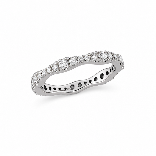 Wavy Eternity 1ct Diamond Ring