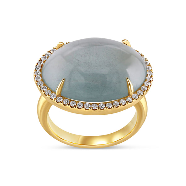 Aquamarine Cup Ring