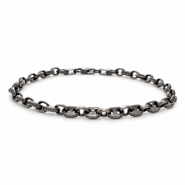 Men's Mariner Chain Sterling Silver Bracelet