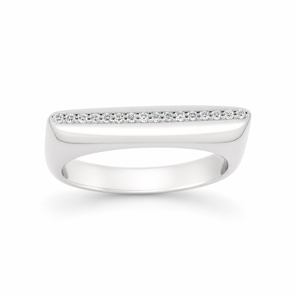 Titanium Knife Edge with Diamonds