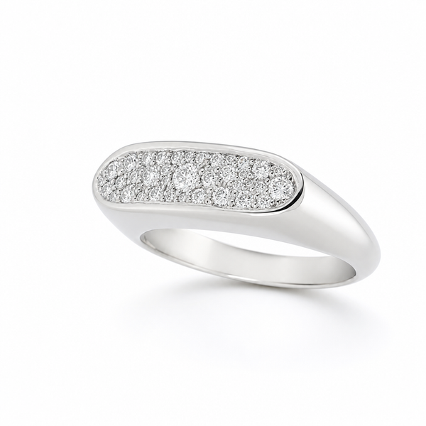 Titanium Organic Pavé Diamonds Small