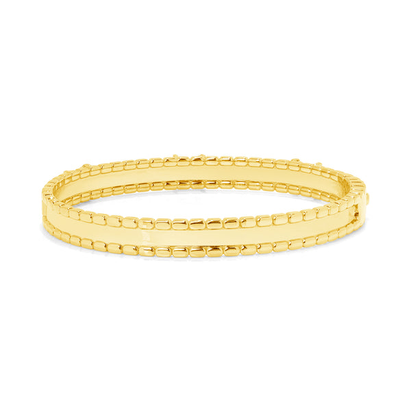 Diamond Butterfly High Gloss Gold Bangle