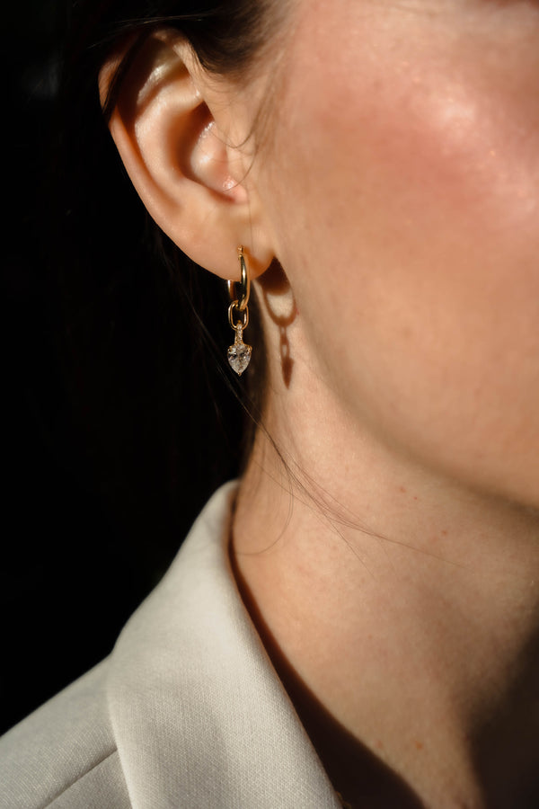 Pear Diamond Clasping Charm