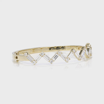 Zig Zag Lab Grown Diamond Bracelet
