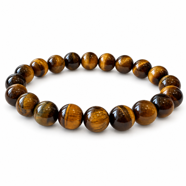 Men's Small Tiger's Eye Bead Bracelet