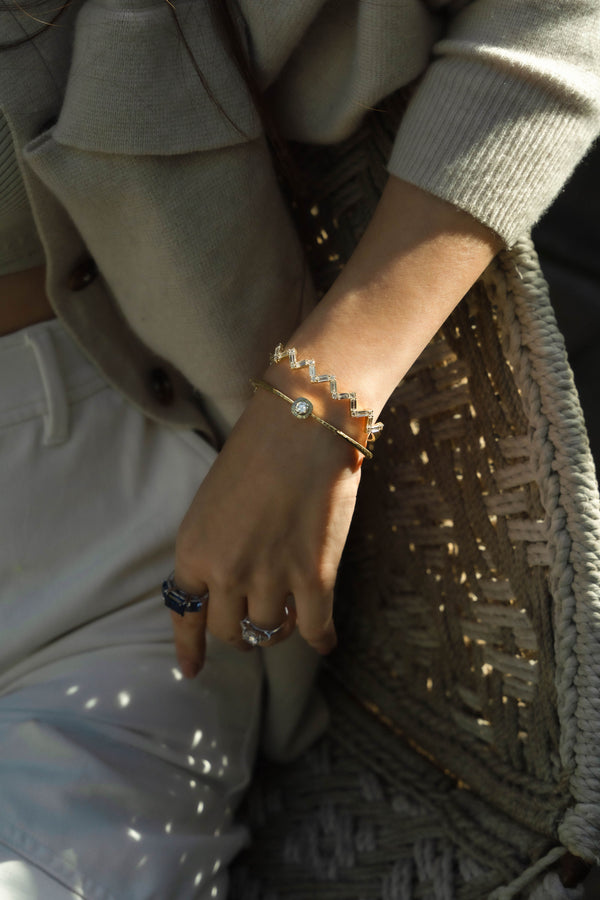 Zig Zag Lab Grown Diamond Bracelet