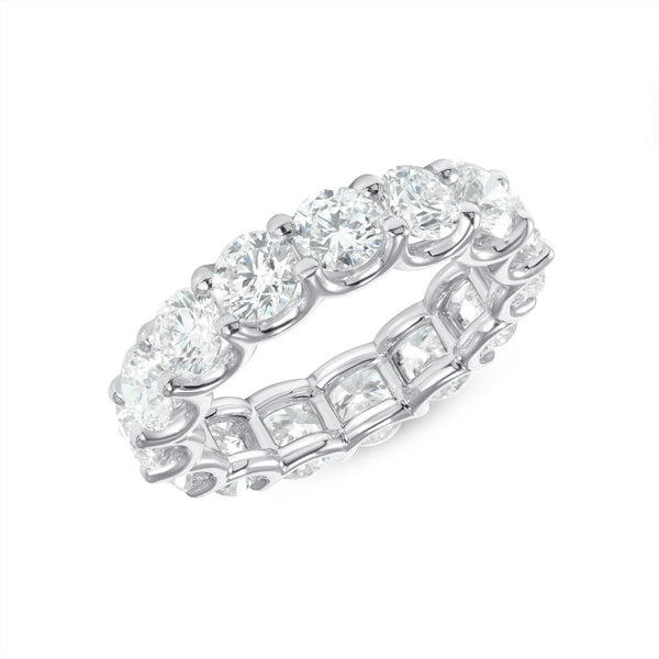 5 carat Round Eternity Diamond Ring .30 carat stones