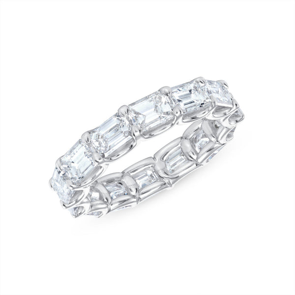4.5 Carat Emerald Cut Diamond Eternity Band