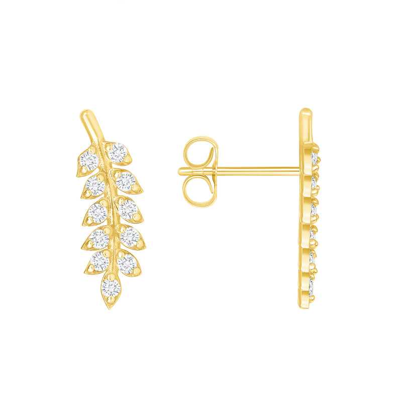 Dainty Leaf Earrings