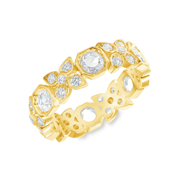 Vintage Butterfly Eternity Band