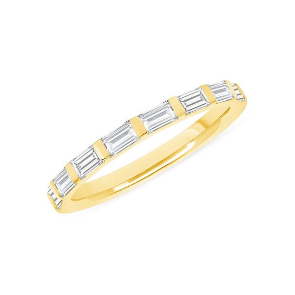 East West Baguette Lab Diamond Ring
