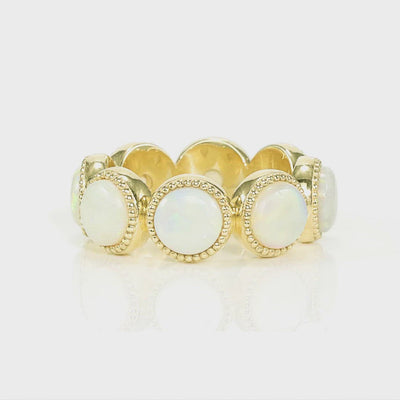 Opal Eternity Ring