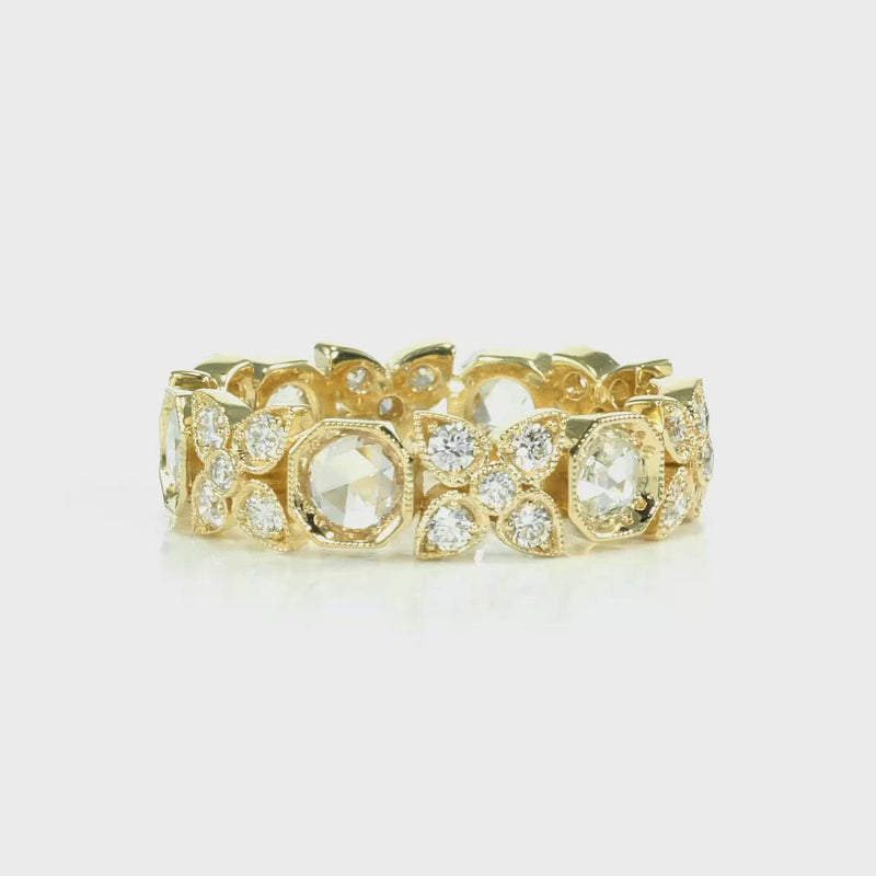 Vintage Butterfly Eternity Band